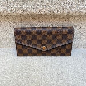 Louis Vuitton Sarah WAllet in Damier Ebene